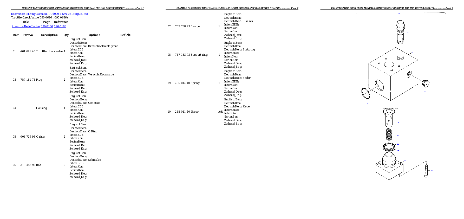 Protected: PC4000-6 S/N 08156 Partsbook