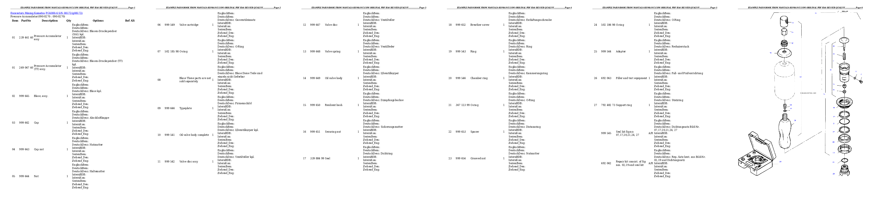 Protected: PC4000-6 S/N 08172 04.09.2006 Partsbook