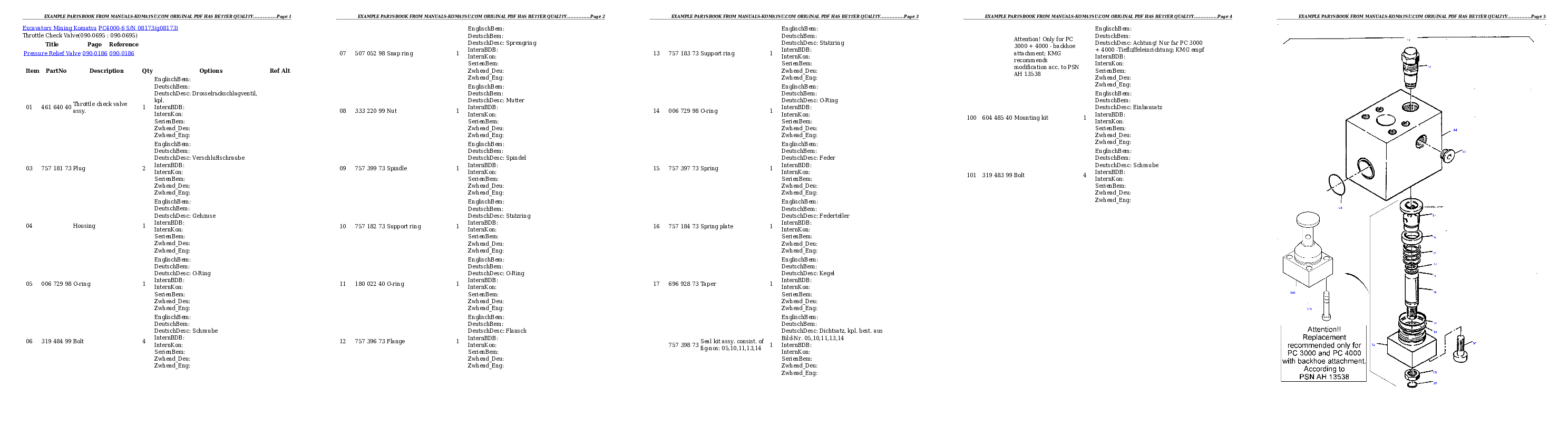Protected: PC4000-6 S/N 08173 Partsbook