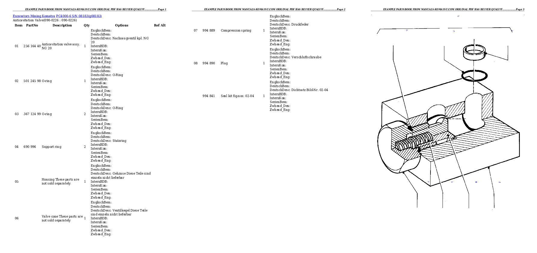 Protected: PC4000-6 S/N 08183 Partsbook