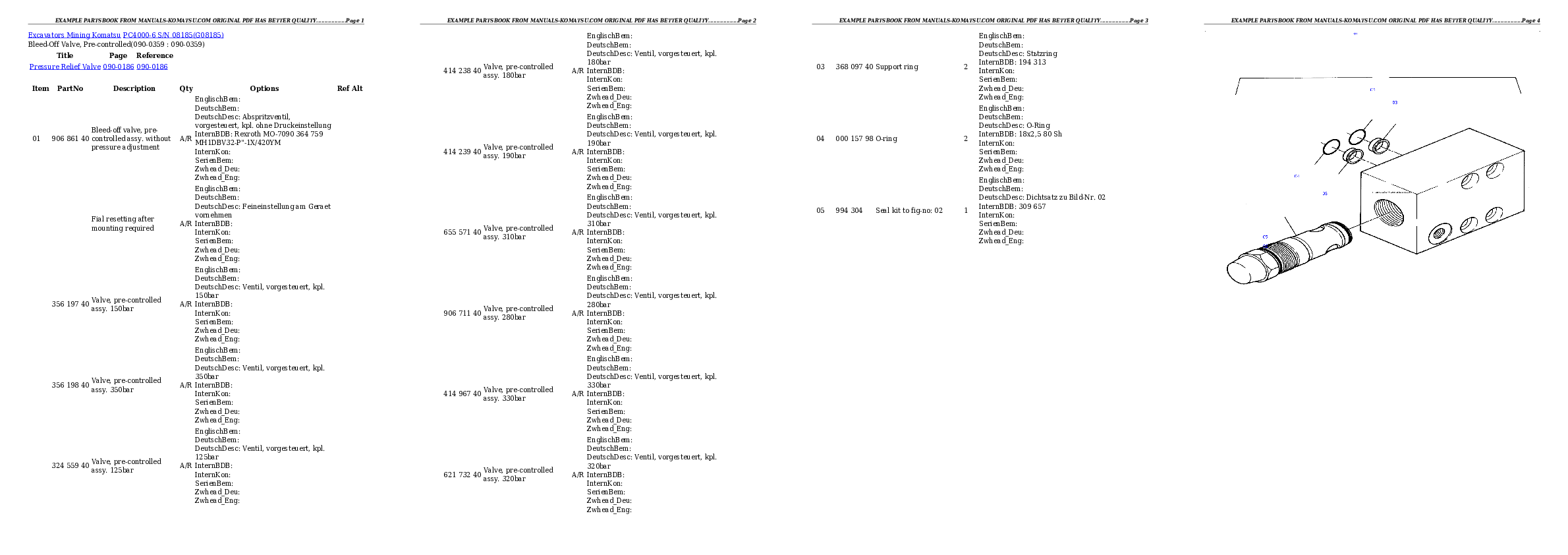 Protected: PC4000-6 S/N 08185 Partsbook