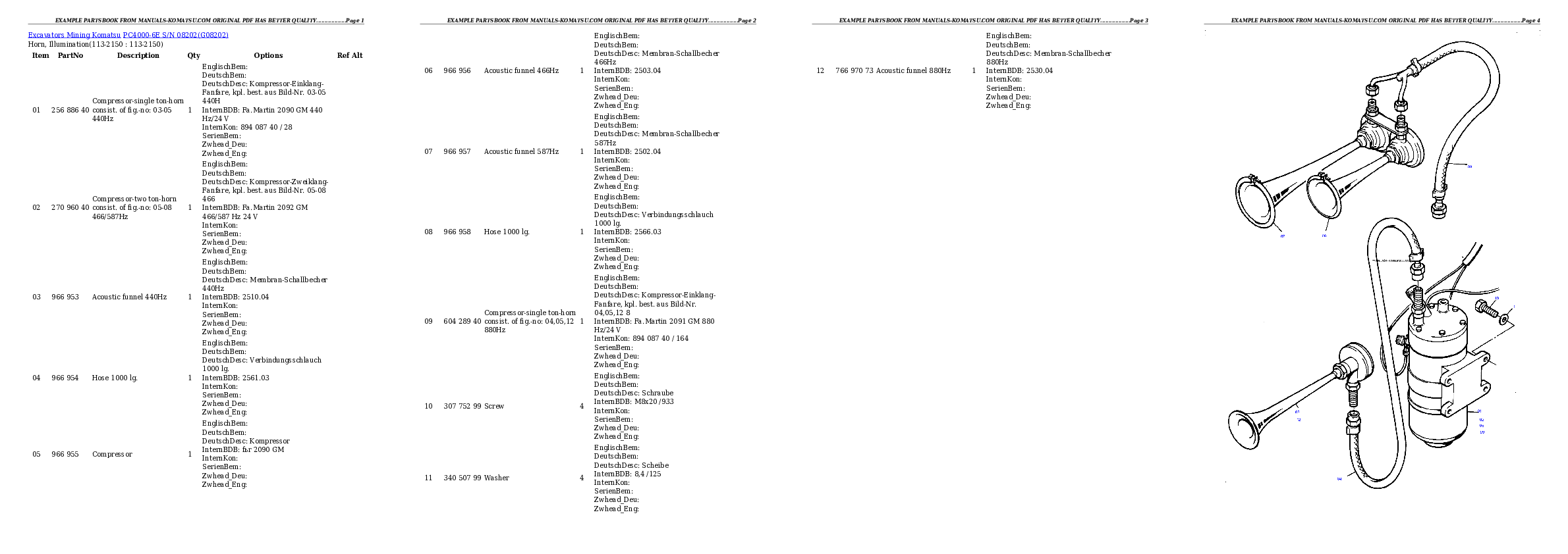 Protected: PC4000-6E S/N 08202 Partsbook