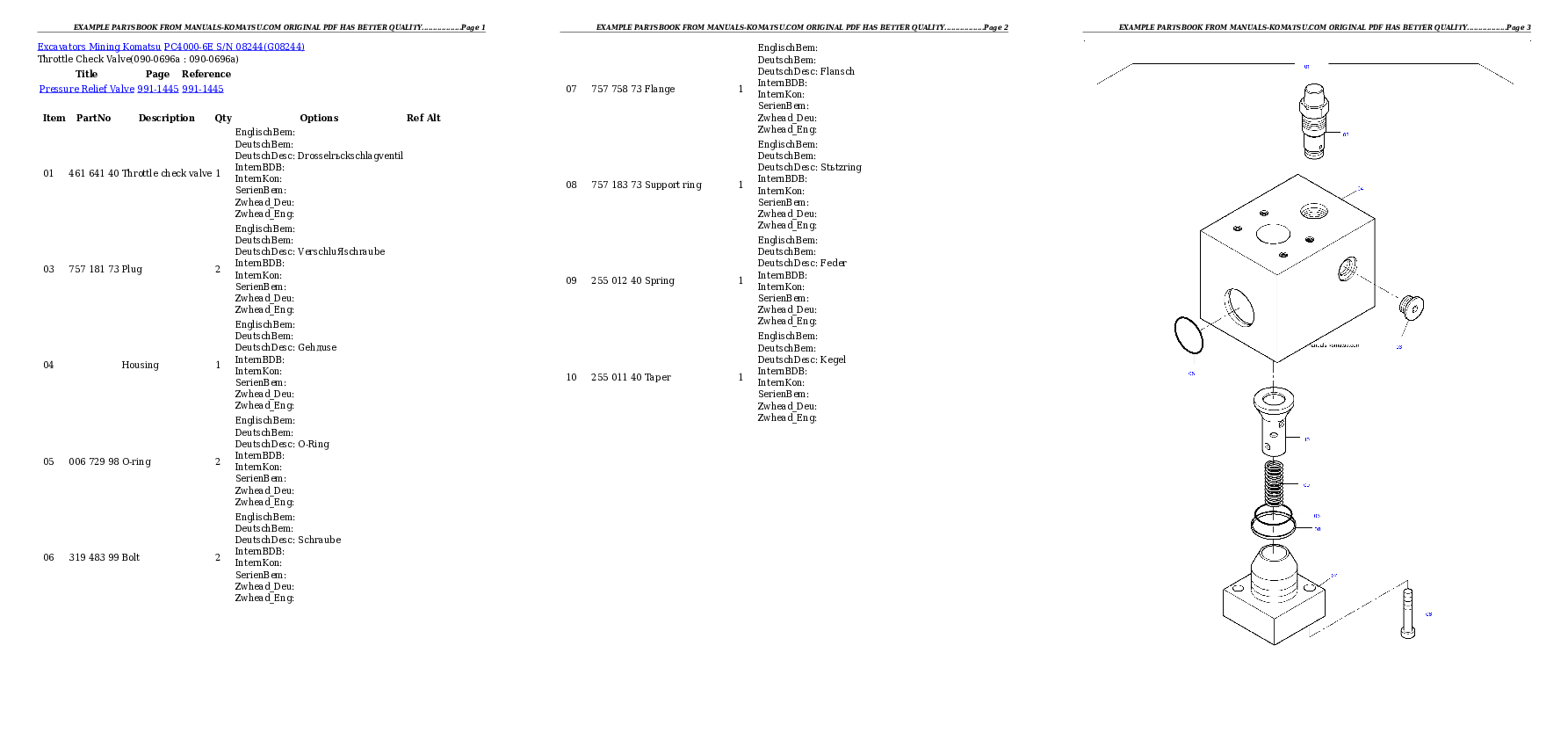 Protected: PC4000-6E S/N 08244 Partsbook