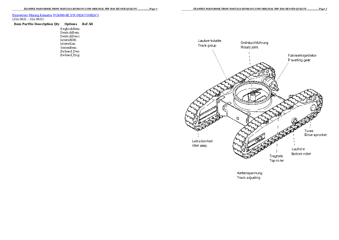 Protected: PC4000-6E S/N 08247 Partsbook
