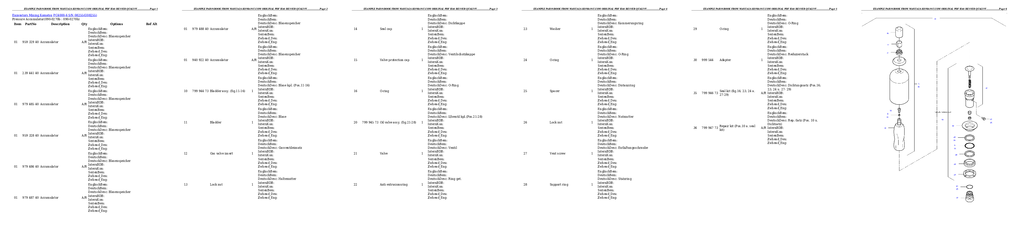 Protected: PC4000-6 S/N 08255 Partsbook