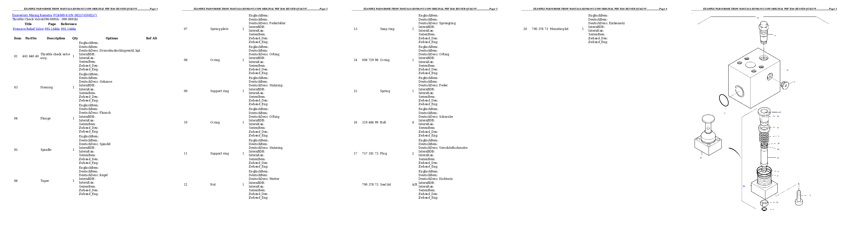 Protected: PC4000-6 S/N 08257 Partsbook