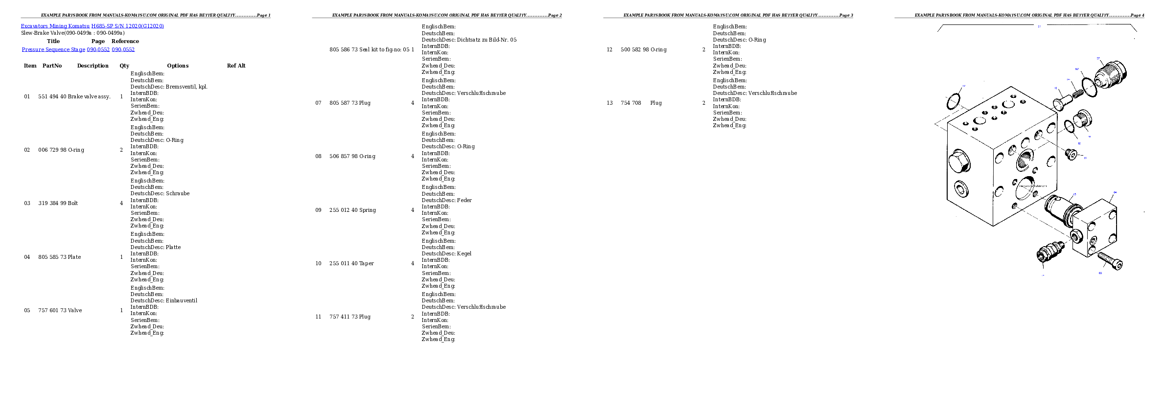 Protected: H685-SP S/N 12020 Partsbook