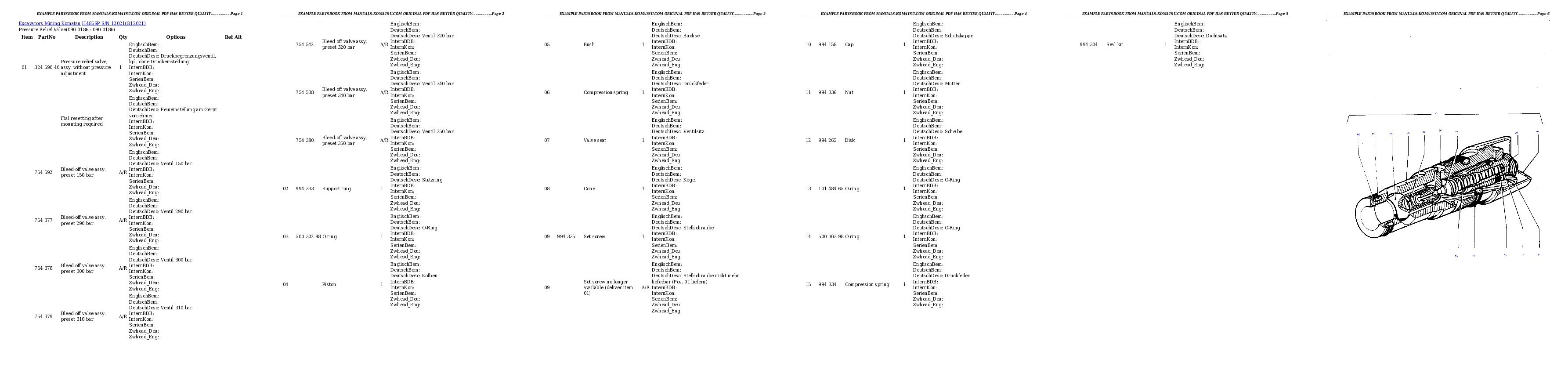 Protected: H485SP S/N 12021 Partsbook