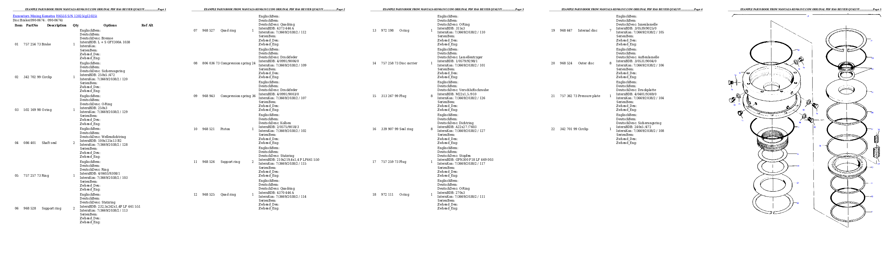 Protected: H655S S/N 12025 Partsbook