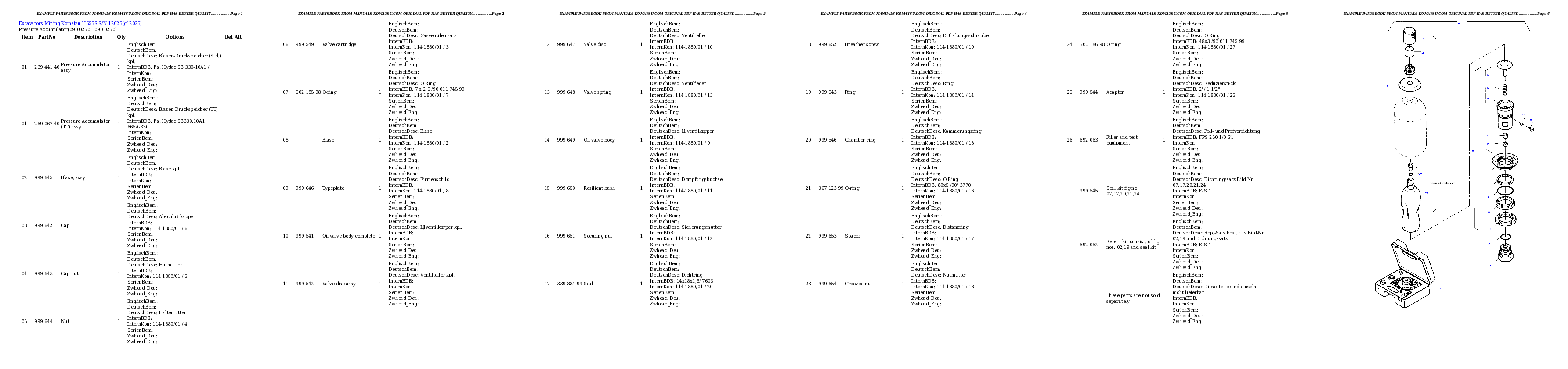 Protected: H655S S/N 12025 Partsbook