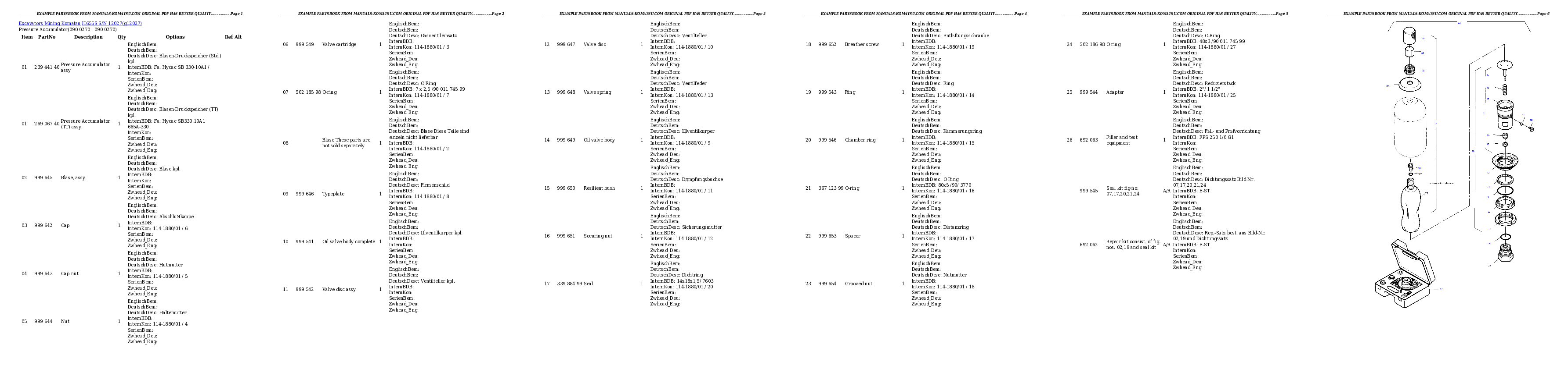 Protected: H655S S/N 12027 Partsbook