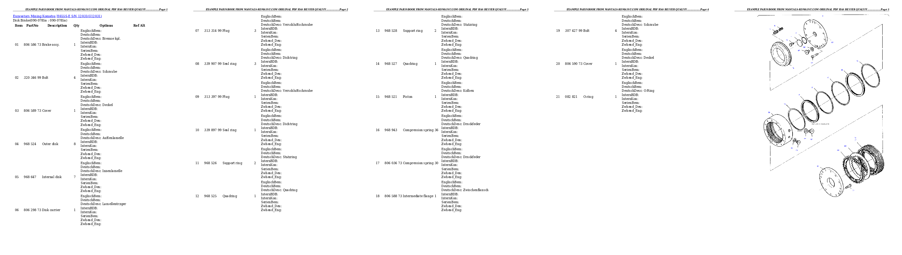 Protected: H655S-E S/N 12031 Partsbook