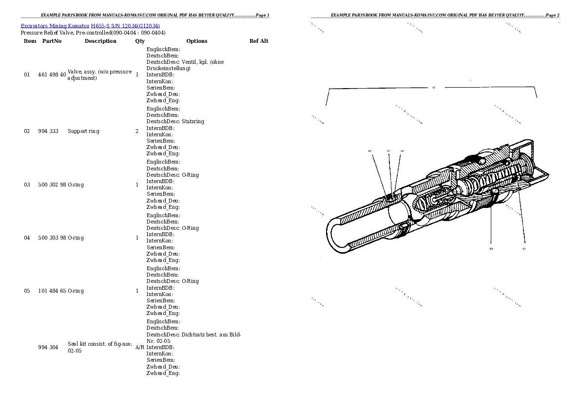 Protected: H655-S S/N 12034 Partsbook