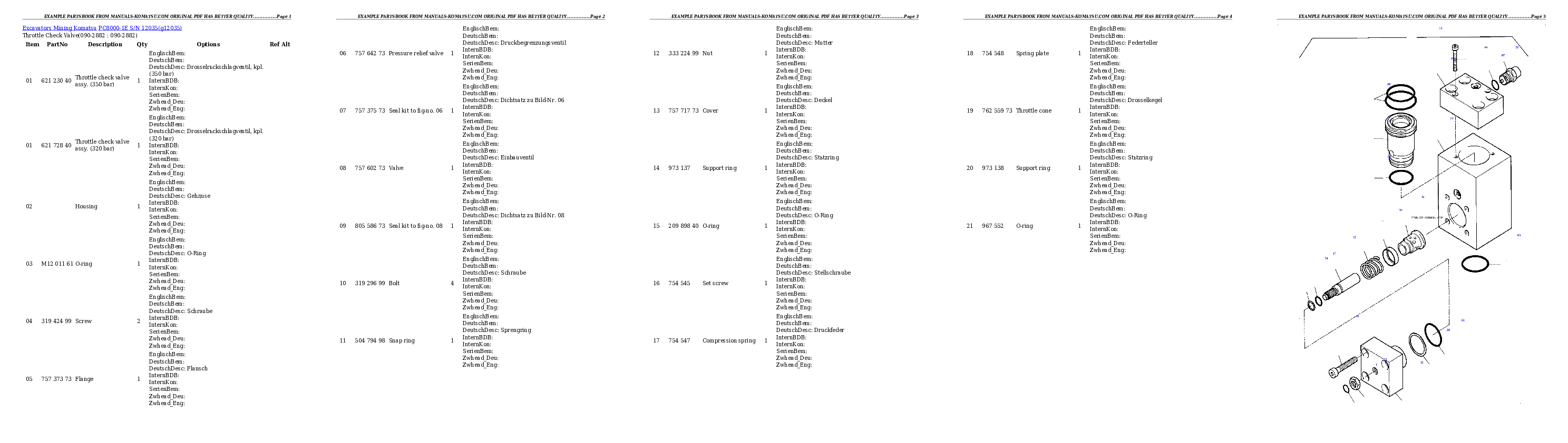 Protected: PC8000-1E S/N 12035 Partsbook