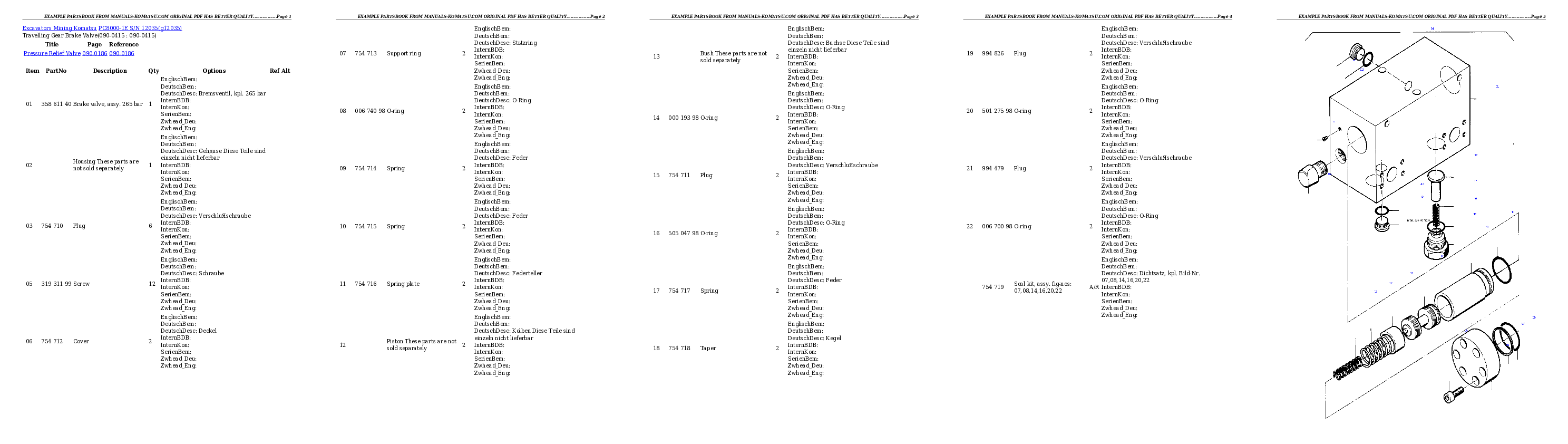 Protected: PC8000-1E S/N 12035 Partsbook