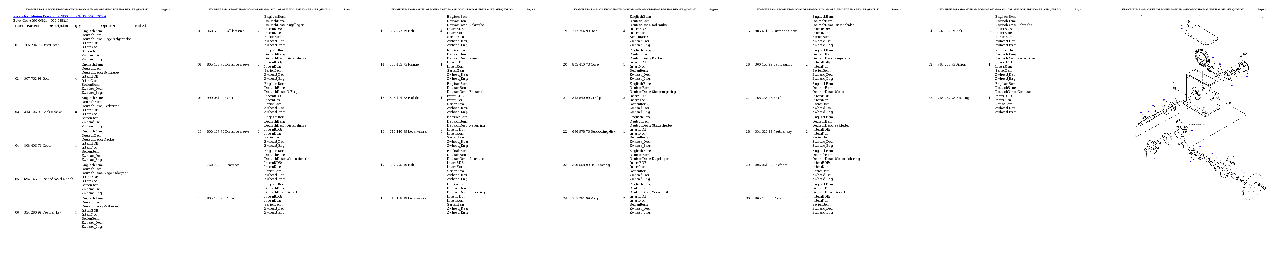 Protected: PC8000-1E S/N 12035 Partsbook