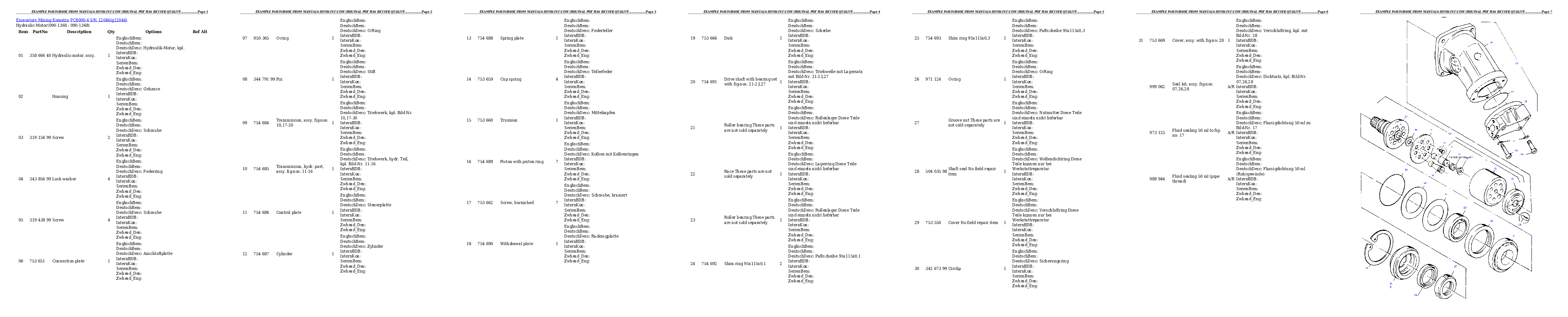Protected: PC8000-6 S/N 12046 Partsbook
