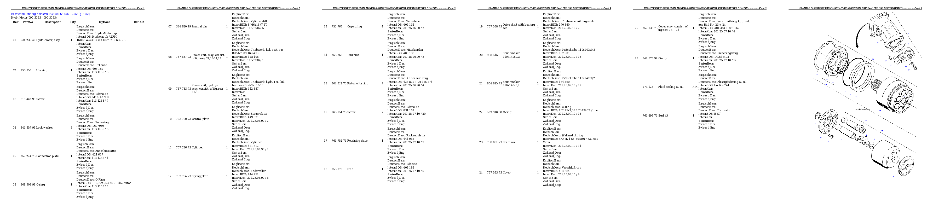 Protected: PC8000-6E S/N 12056 Partsbook