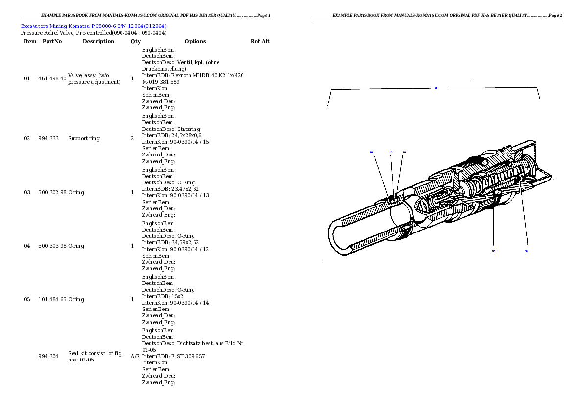 Protected: PC8000-6 S/N 12064 Partsbook