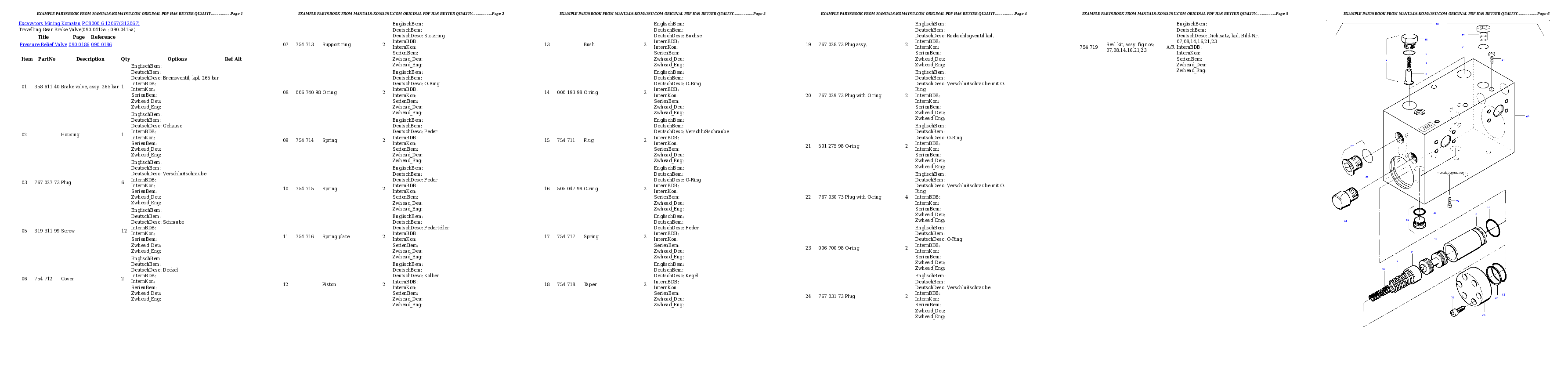 Protected: PC8000-6 12067 Partsbook