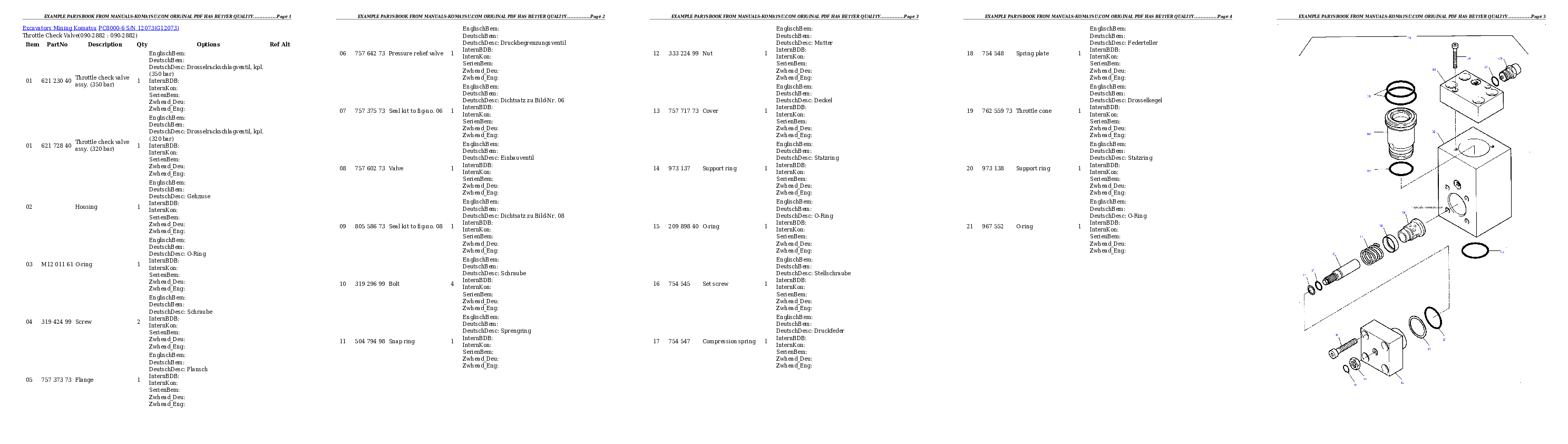 Protected: PC8000-6 S/N 12073 Partsbook