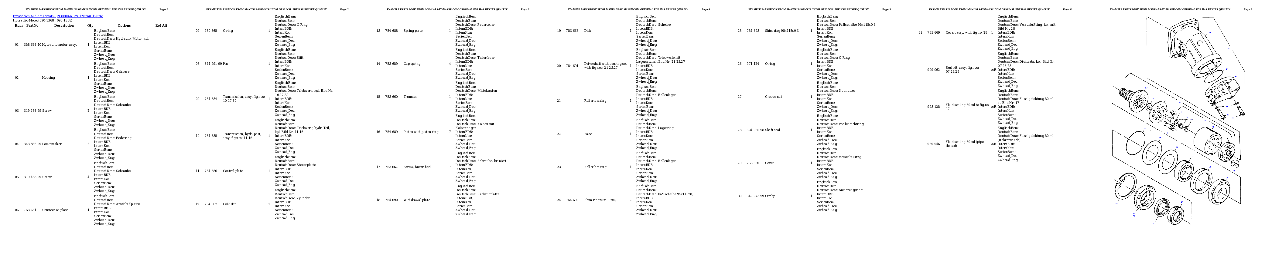 Protected: PC8000-6 S/N 12076 Partsbook