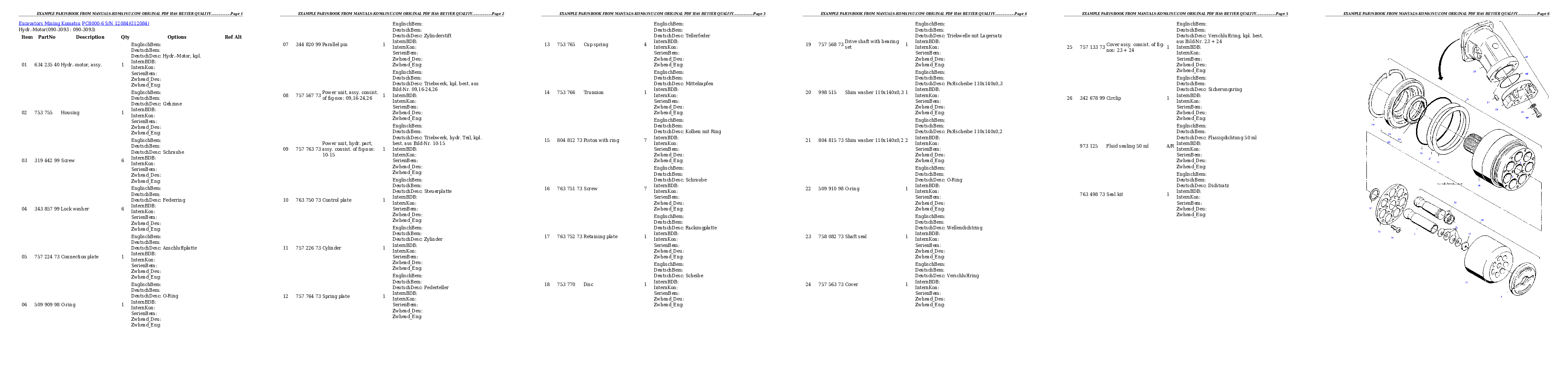 Protected: PC8000-6 S/N 12084 Partsbook