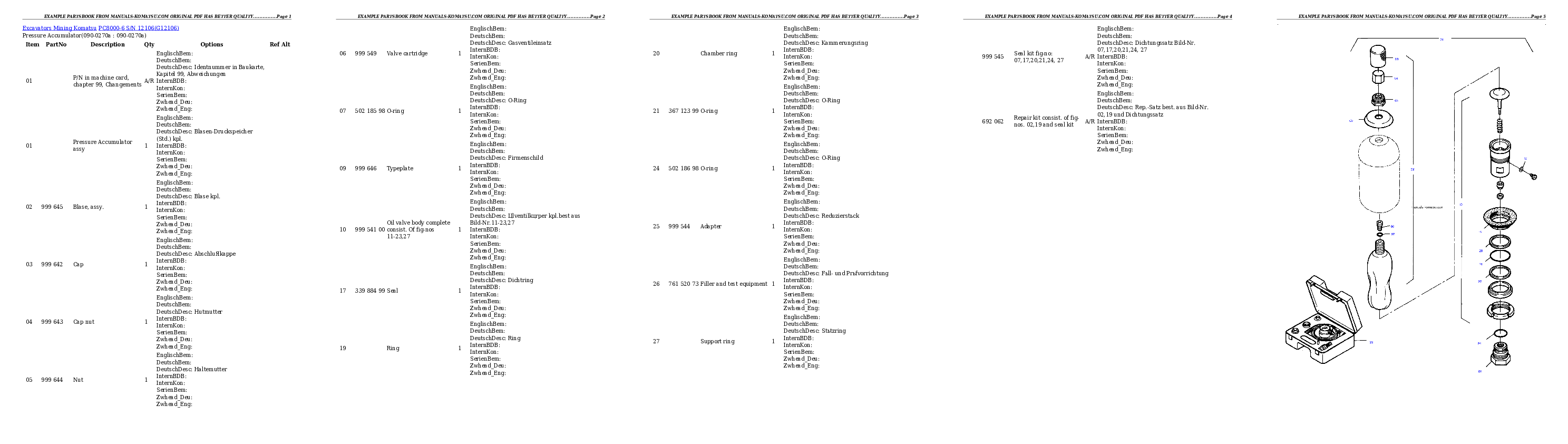 Protected: PC8000-6 S/N 12106 Partsbook