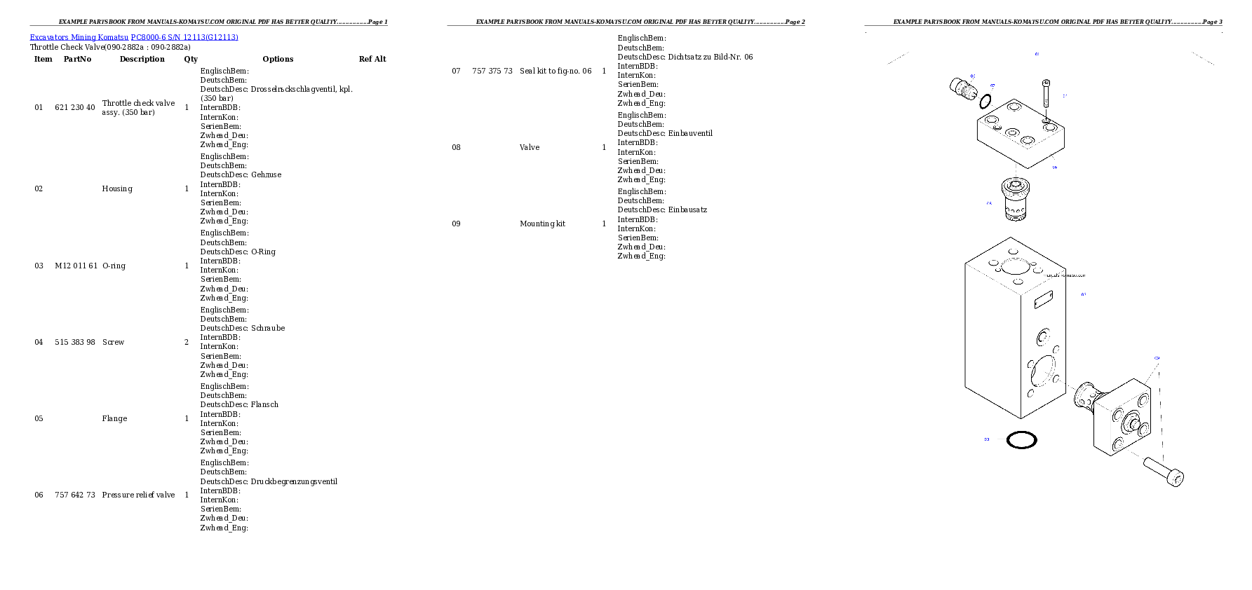 Protected: PC8000-6 S/N 12113 Partsbook