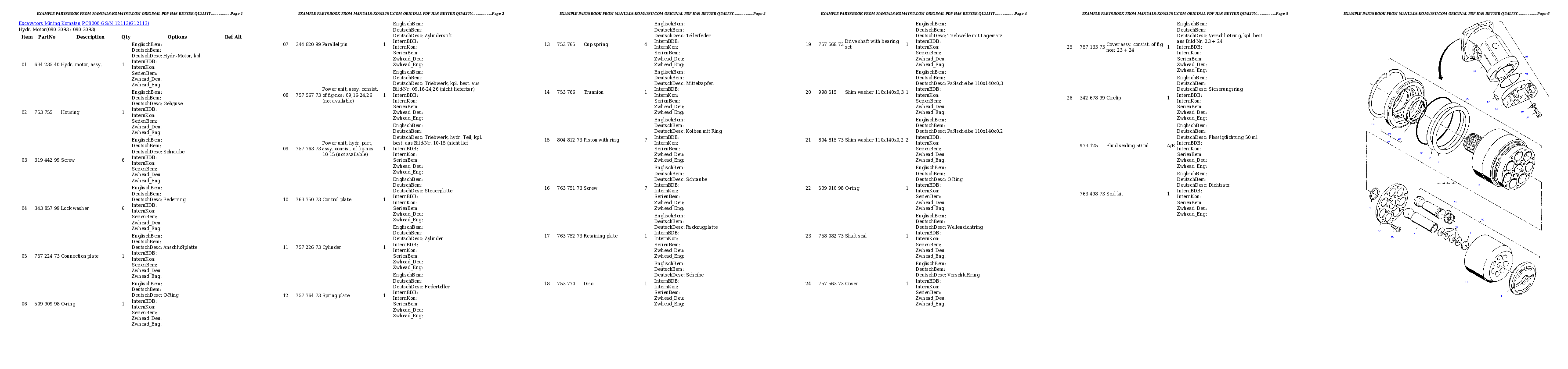Protected: PC8000-6 S/N 12113 Partsbook