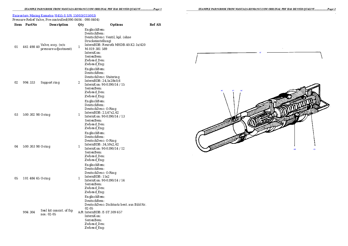 Protected: H455-S S/N 15003 Partsbook