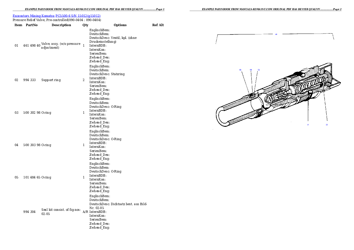 Protected: PC5500-6 S/N 15012 Partsbook