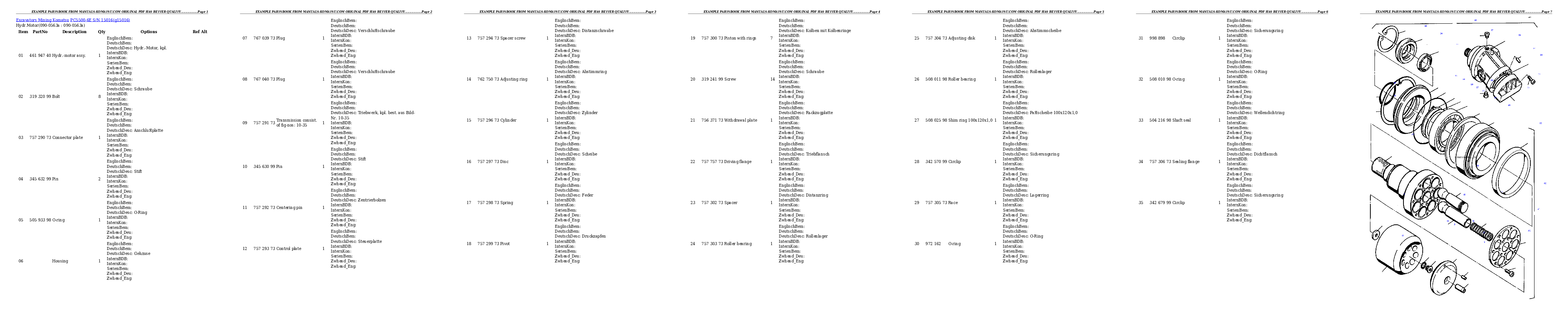Protected: PC5500-6E S/N 15016 Partsbook