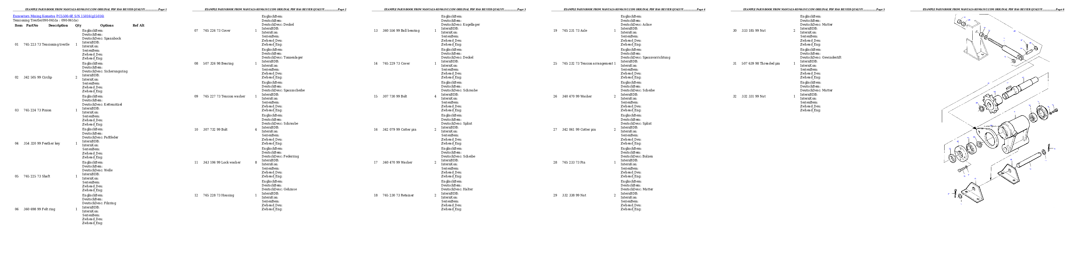 Protected: PC5500-6E S/N 15016 Partsbook