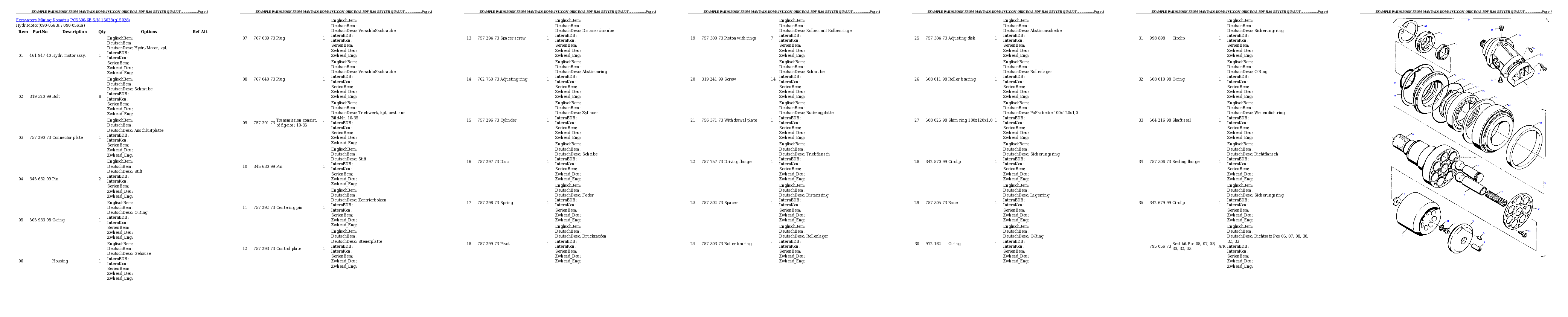 Protected: PC5500-6E S/N 15028 Partsbook