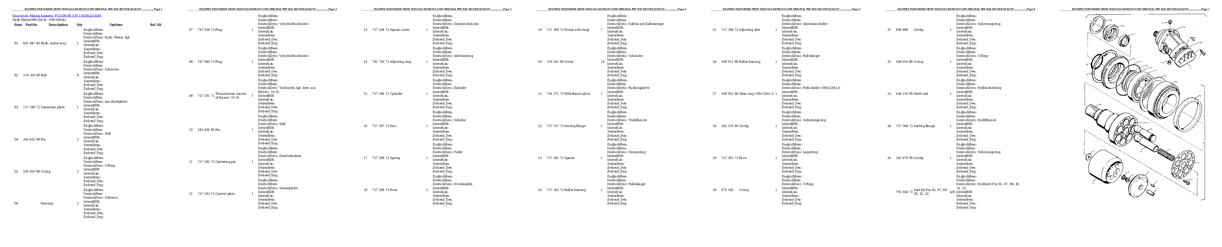 Protected: PC5500-6E S/N 15030 Partsbook