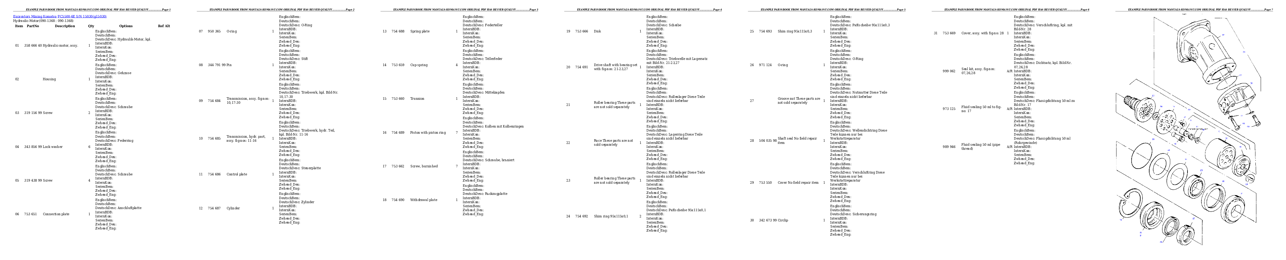 Protected: PC5500-6E S/N 15030 Partsbook