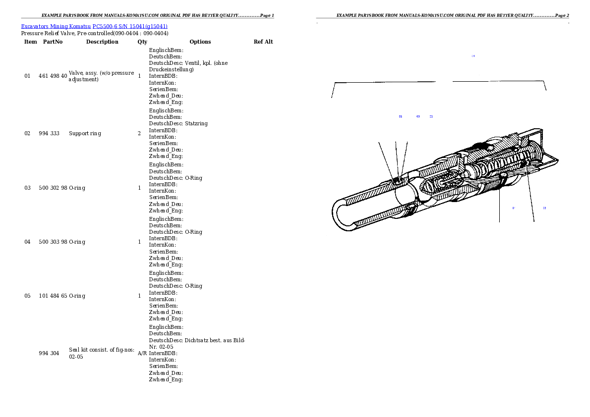 Protected: PC5500-6 S/N 15041 Partsbook
