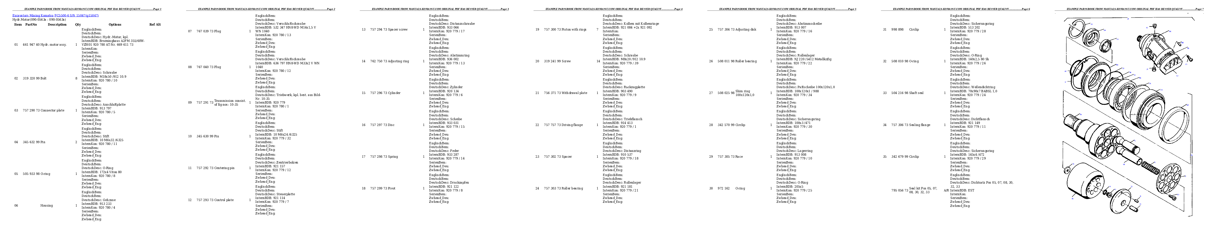 Protected: PC5500-6 S/N 15047 Partsbook