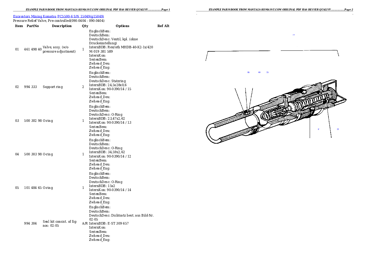 Protected: PC5500-6 S/N 15049 Partsbook