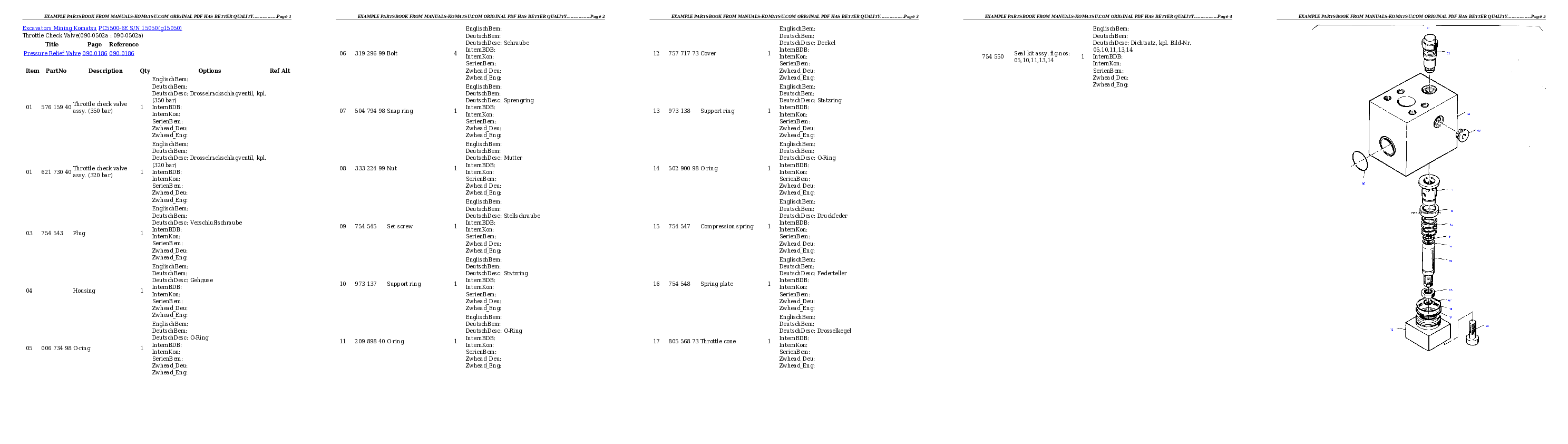 Protected: PC5500-6E S/N 15050 Partsbook