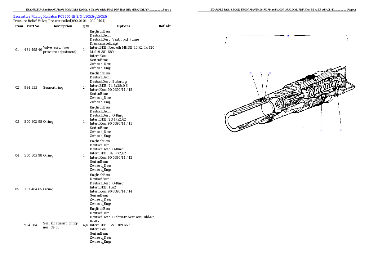 Protected: PC5500-6E S/N 15053 Partsbook