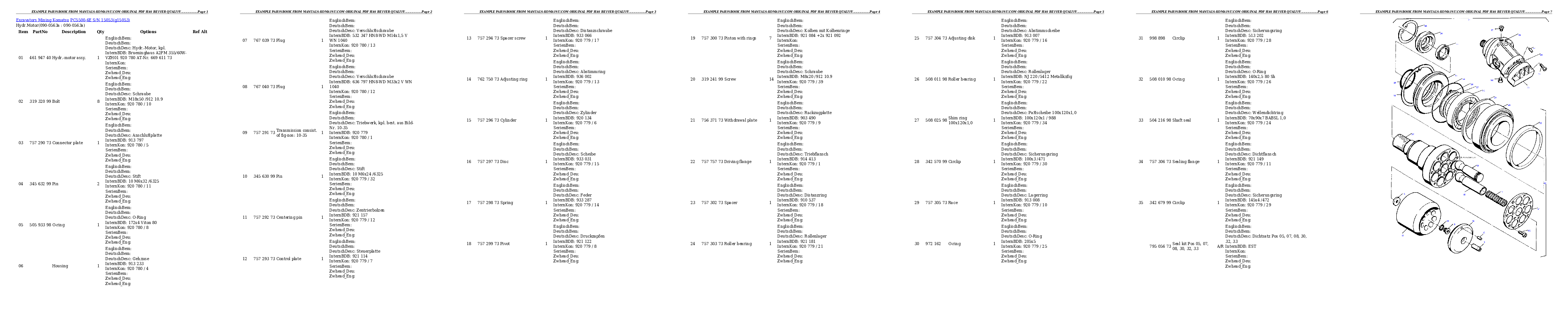 Protected: PC5500-6E S/N 15053 Partsbook