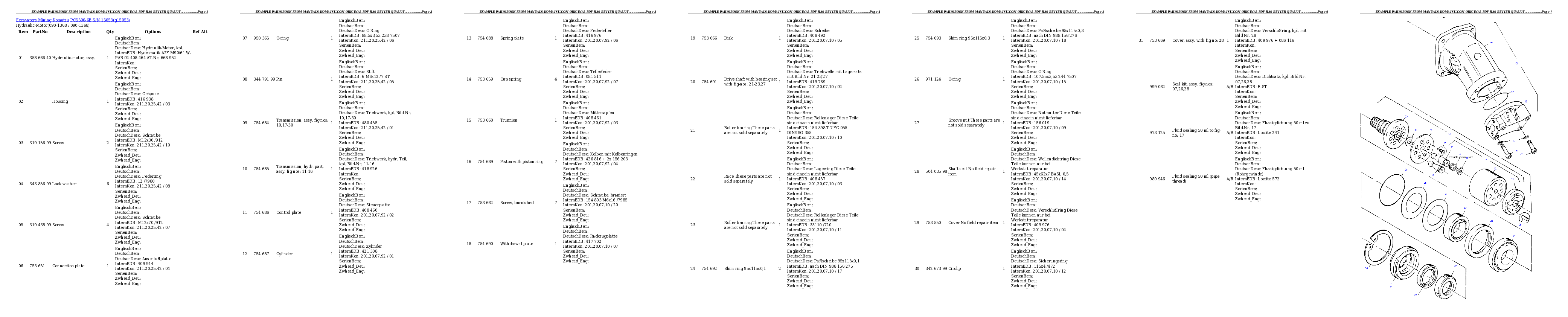 Protected: PC5500-6E S/N 15053 Partsbook