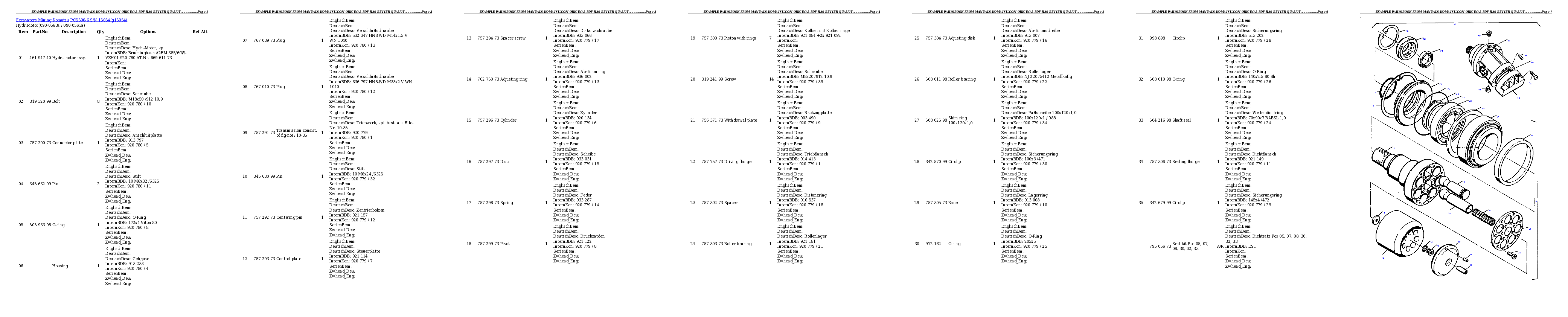 Protected: PC5500-6 S/N 15054 Partsbook