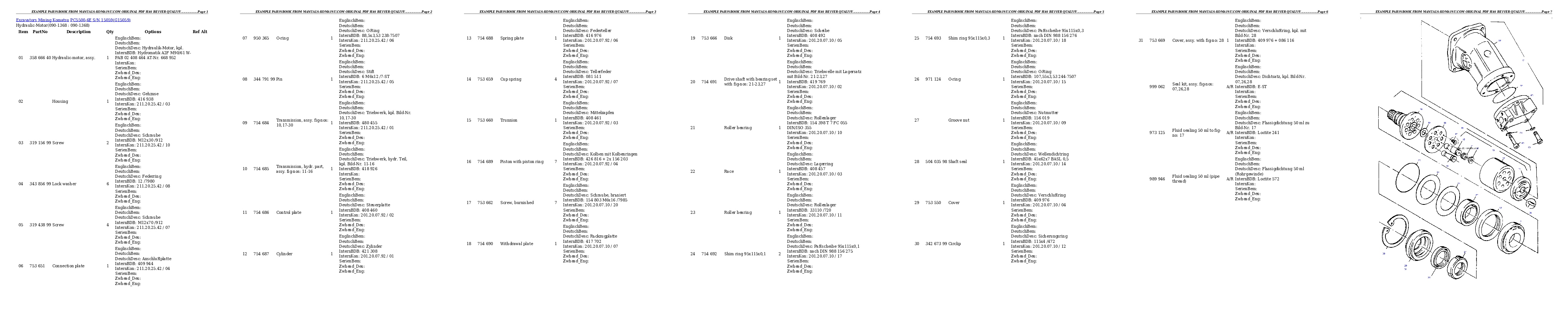 Protected: PC5500-6E S/N 15059 Partsbook