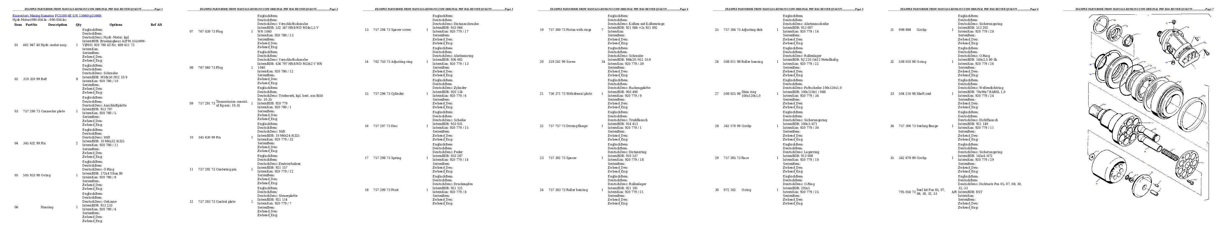 Protected: PC5500-6E S/N 15060 Partsbook