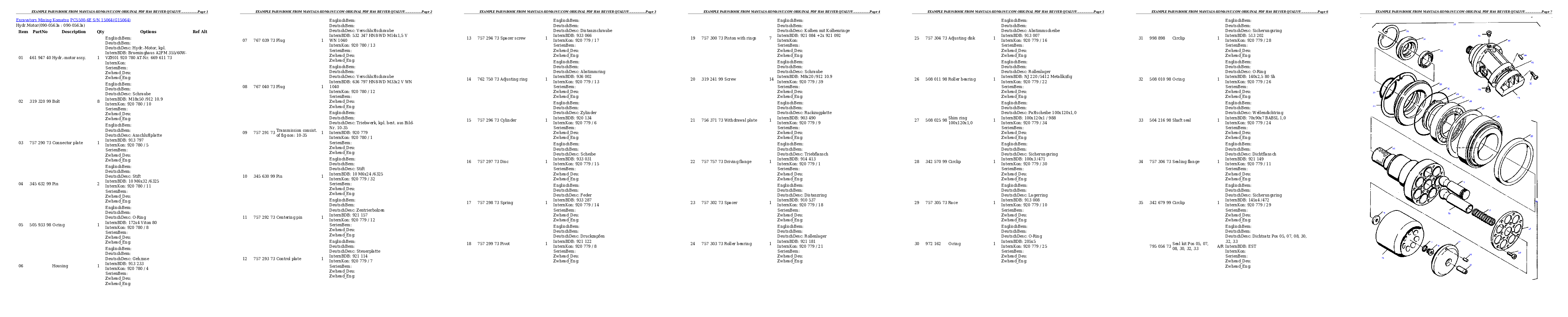 Protected: PC5500-6E S/N 15064 Partsbook