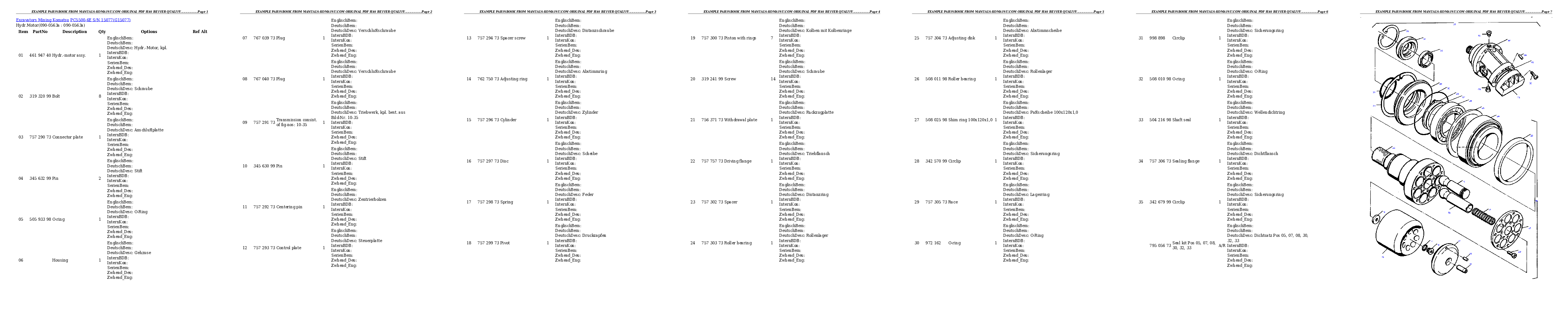 Protected: PC5500-6E S/N 15077 Partsbook