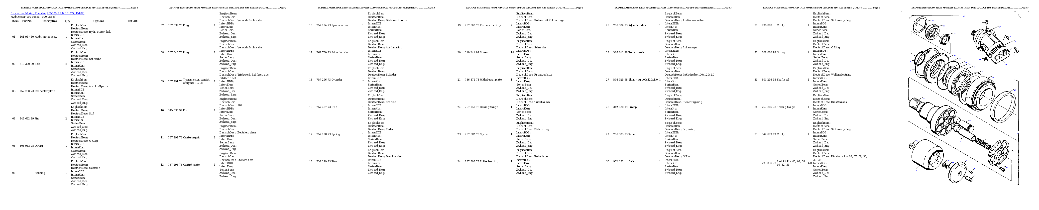 Protected: PC5500-6 S/N 15102 Partsbook